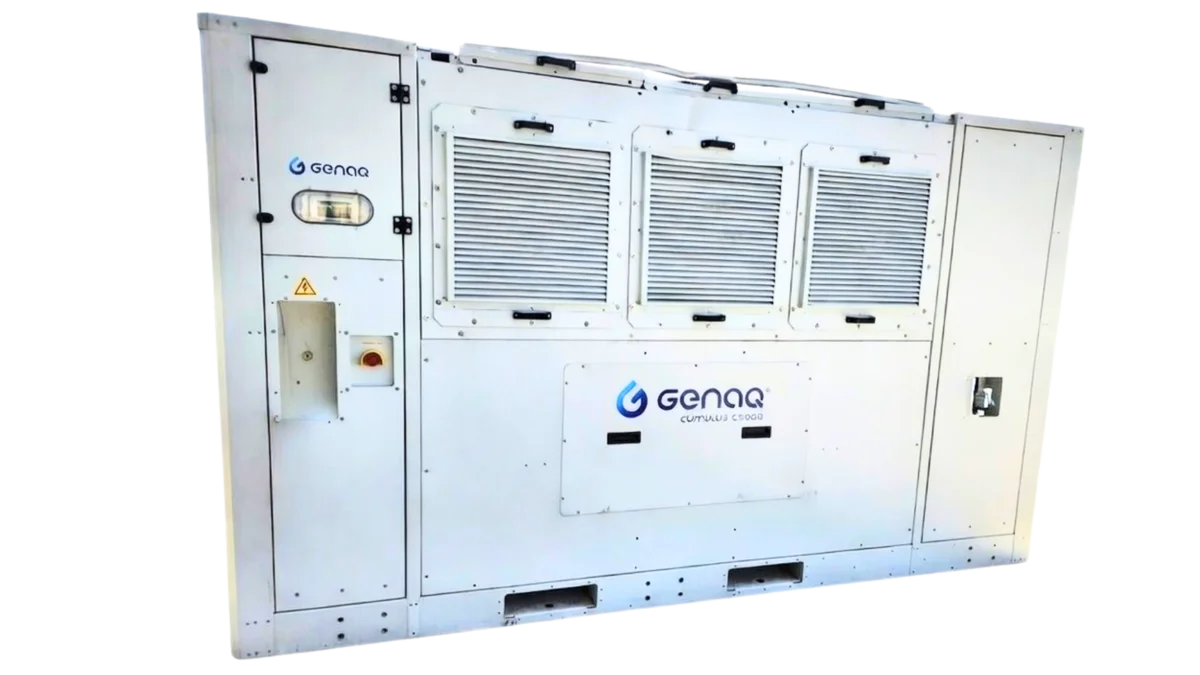 Generador de agua atmosférica GENAQ Nimbus N4500 — gran escala industrial